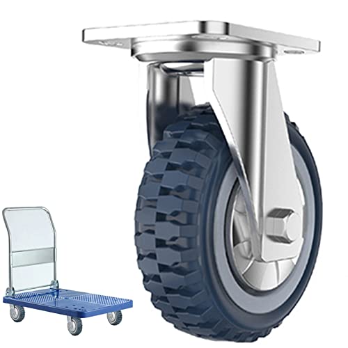 Roulettes pivotantes avec frein 5 pouces caoutchouc charge 450kg