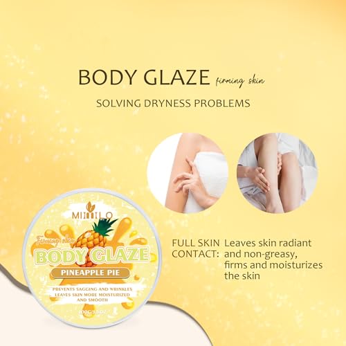 Generic Body Glaze Body Butter Donut, Whipped Body Butter for Women (Peach)