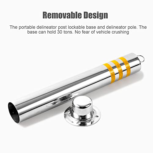 Bollard de sécurité réfléchissant en inox pour sécuriser une cour - 6