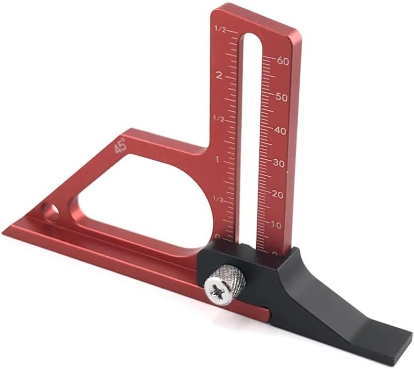 Adjustable Table Saw Height Gauge for Woodworking, 0 60mm for Precision Cuts and Enhanced Project Efficiency