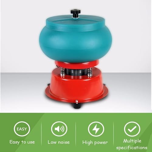 Máquina pulidora vibratoria para la fabricación de joyas, Tambor de pulido de 8 litros, herramienta de pulido para principiantes y profesionales.