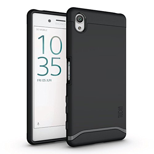 Sony Xperia X Case, TUDIA Slim-Fit Merge Dual Layer Protective Case for Sony Xperia X (Matte Black)