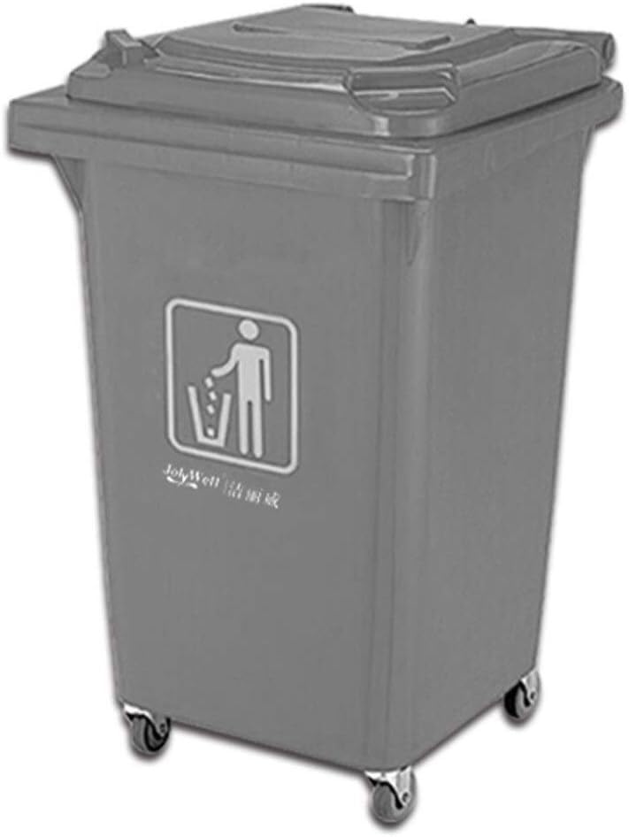 Contenedor de basura portátil con polea para trasladar residuos sin esfuerzo 6