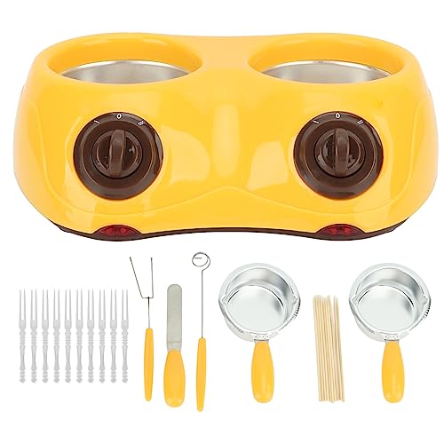 Zerodis Gelber Schokoladen-Schmelztopf Fondue-Set