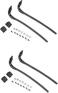 CLISPEED 4 Sets Belt with Buckle Replacement Shoe Laces Skating Shoes Roller Skates Buckle Roller Skating Straps Plug Track Replacement Belt Black Energy Universal Buckle Replacement
