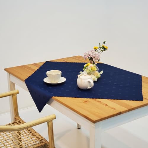 ���{���̝������H�e�[�u���N���X (�l�C�r�[, 80×80cm)