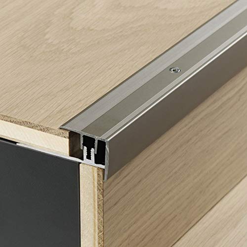 PARADOR Werkzeug Treppenkantenprofil Aluminium Edelstahl für Parkett Bodenbeläge 8-18 mm