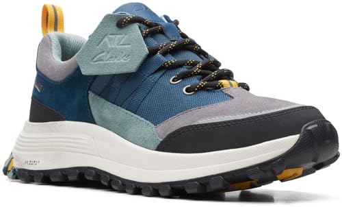 Clarks - Tênis feminino ATL Trek Path GTX, Combi azul-petróleo, 40