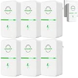 Generico Scatola Risparmio Elettricità, Spina Risparmio Energetico for Ridurre la Bolletta Elettrica, Fattore di Potenza for Casa/Ufficio (6 Pezzi)(6pcs)