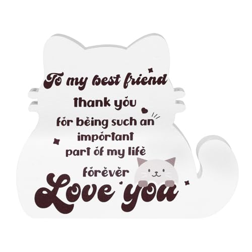 Cat Friendship Acrylic Plaque Gift