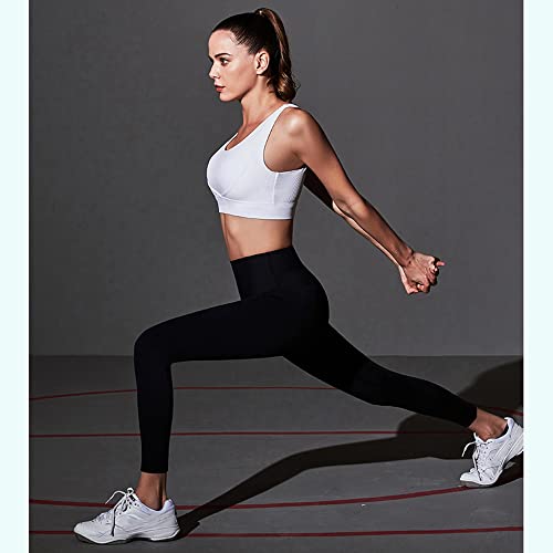 Sujetadores deportivos mujer alto impacto WENJUN push-up espalda cruzada fitness running 5