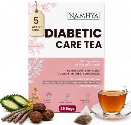 Namhya Diabetes Care Tea | Blood Sugar Balance Support | 25 Tea Bags