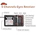 DUMBORC X6FG Gyro Receiver 6 Channels 2.4GHz RC Receiver for DUMBORC X4 X5 X6 Transmitter, 400 Meters Long Range Control for RC Boats Trucks Tank Crawler Drifting Cars..