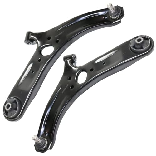 Image of Detroit Axle - Front 8pc End Kit for 2012-2017 Kia Rio, 2 Lower Control Arms with Ball Joint Assembly 4 Inner Outer Tie Rods 2 Sway Bar End Links 2013 2014 2015 2016 Replacement