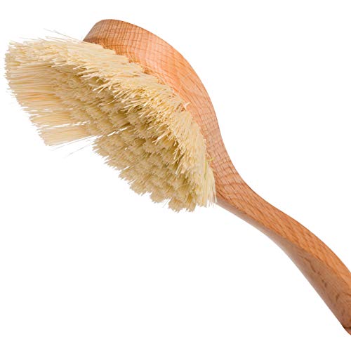 Image of Redecker Dish Brush, Tampico Fiber, Curved - Extra Large Head for Everyday Cleaning, Made in Germany