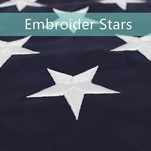 American Flag 3x5FT -(90x150cm) Embroidered Stars Sewn Stripes Outdoors Indoors USA Flags Nylon flag Brass Grommets banner
