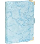 Classycoo A5 Leather Notebook Binder, 6 Ring Binder Planner Notebook Cover for A5 Filler Paper,Lo...