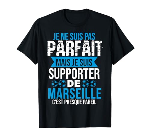 Cadeau Supporter Marseille Foot Marseillais Humour Manche mi longue T-Shirt