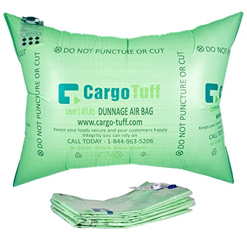 IDL Packaging 36" x 48" Dunnage Airbags, Woven Polypropylene, Level 1 (Pack of 5) - Fill the Void in Trucks and Intermodal Shipments, Reusable - Cargo Securing Solution for Container Stuffing