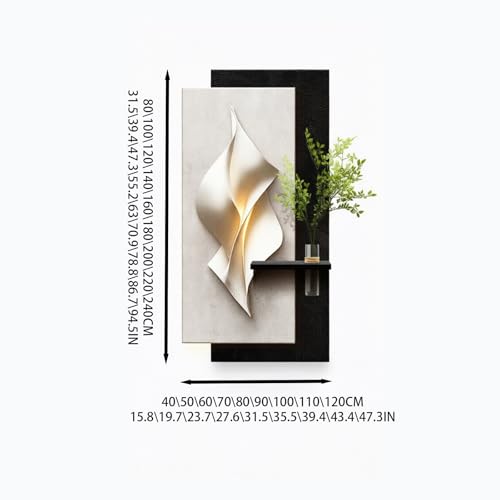 Tableau mural LED 3D en grès pour illuminer le salon d'une douce lumière - 5