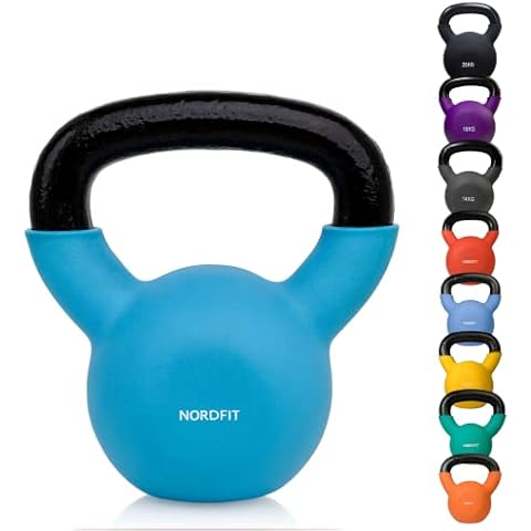 NORDFIT Neoprene Coated Cast Iron Kettlebell Weights Cover