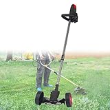 【Batterie ultra longue durée】 La durée de vie de la batterie est l'avantage le plus important. Quatre batteries de 1,8 Ah ! Tondez facilement toute la pelouse de votre jardin avec une seule charge, évitant ainsi d'avoir à recharger à mi-journée lorsque les tondeuses à batterie de faible capacité ne peuvent pas tondre toute la pelouse en même temps. La batterie peut être utilisée en continu pendant 180 minutes.