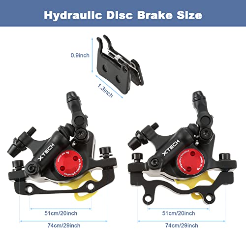 image for PETCHOR HB-100 Line Pulling Hydraulic Disc Brake Calipers, Mechanical 