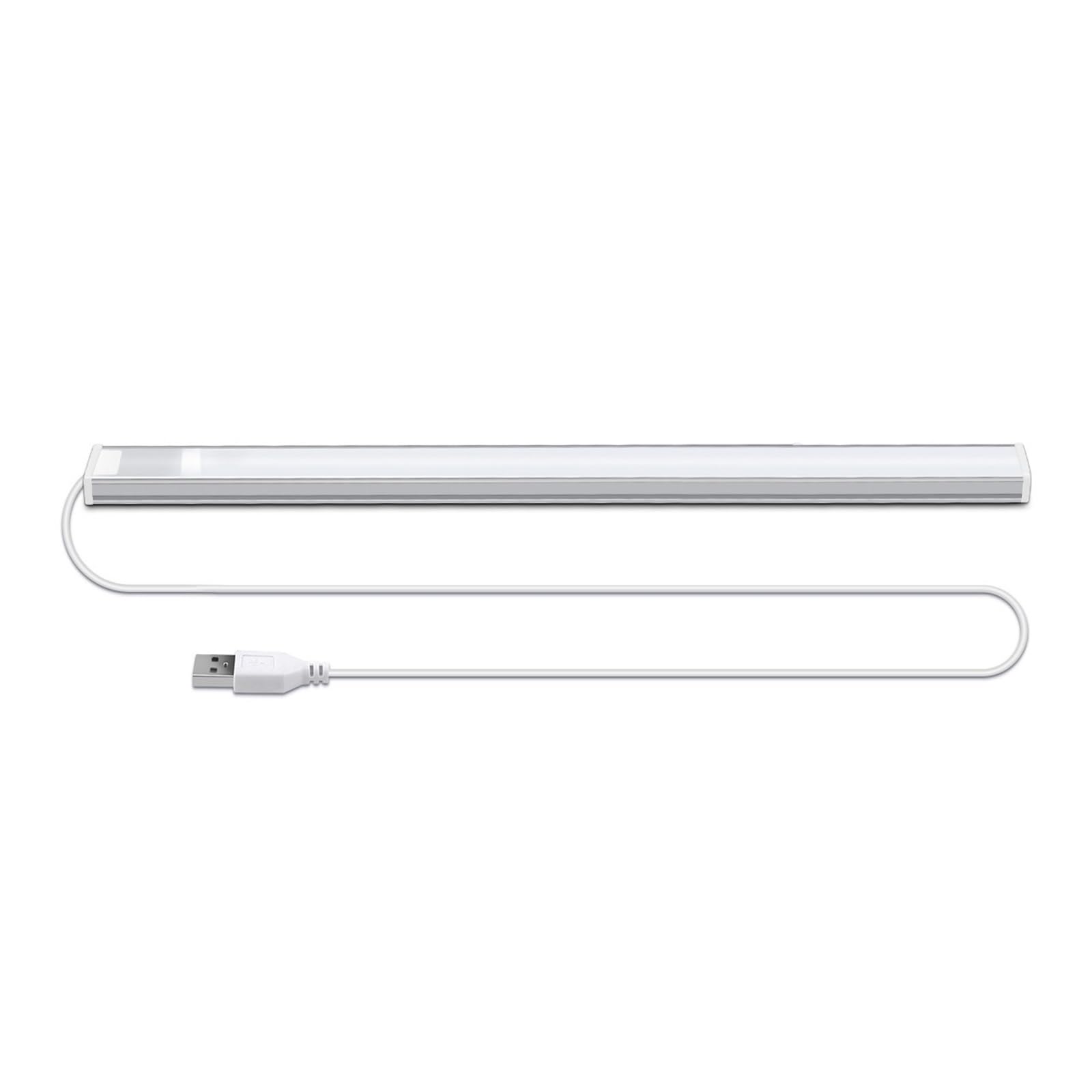 USB LED Bar Unter Schrank Licht Innen Küche Dekor Schlafzimmer BeleuchtungBewegung Sensor Nacht Lampe Bewegungsmelder(White,30cm)
