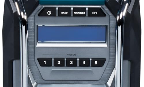 Makita MR003GZ Akku-Baustellenradio Auxiliary Schwarz, Türkis