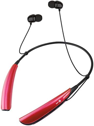 Rymemo Universal Wireless Hands-free Bluetooth Music Audio Stereo Headsets Headphones Earphones Neckbands for cellphone, Red