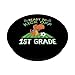 Back To School Dinosaur Ready To Kick Off 1st Grade Soccer PopSockets Swappable PopGrip