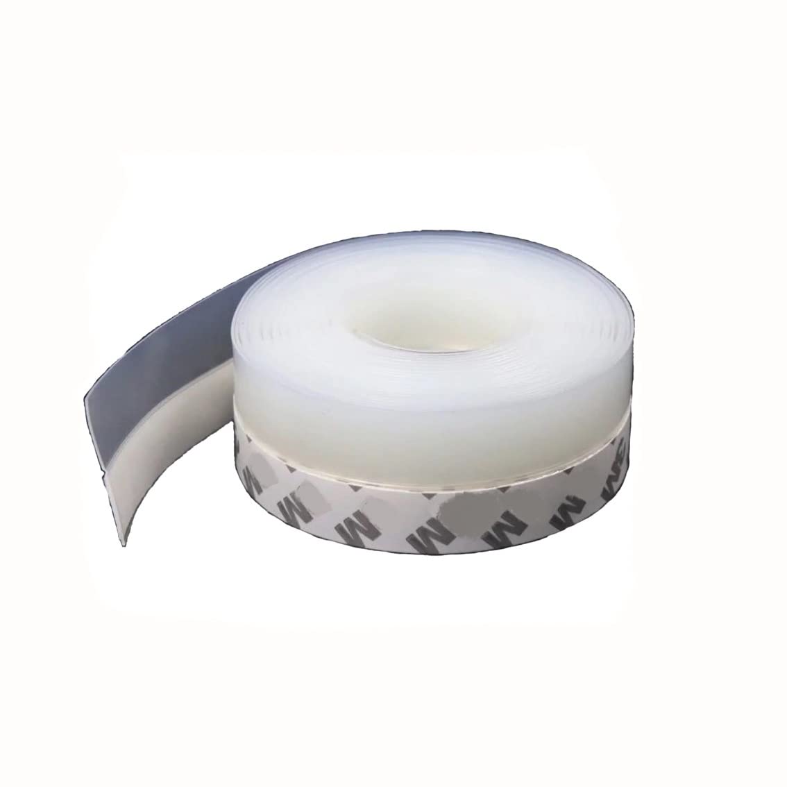 Silicone Seal Strip,Silicone Sealing Tape,Silicone Weather Stripping,Weather Stripping Door,Bottom Door Seal Strip , Silicone Sealing Sticker for Gap of House or Shower Door(11.5Feet X 35MM)