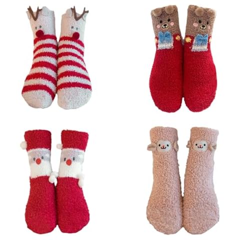Chaussettes de Noël unisexes HUOQI Cover