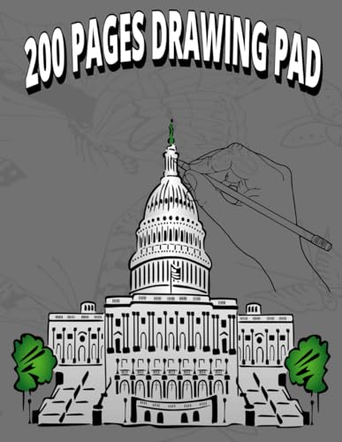 "200 Pages Drawing Pad: For Adults Who Want to Draw,