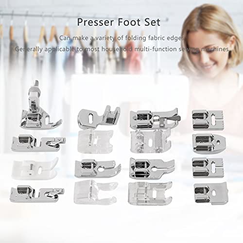 Accesorios para Máquina de Coser Juego de Pies Prensatelas Acero miniatura 2