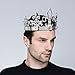DcZeRong King Crowns Large Size Crown Adult Men Birthday Crown Homecoming Costume Prom Kings Crystal Tall Crowns Adult Male Birthday King Crowns