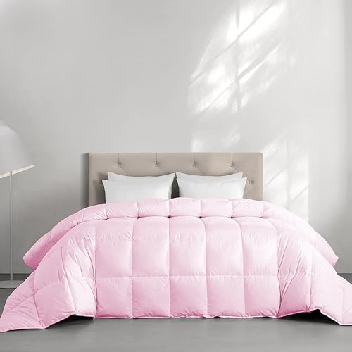Image of Restful Sleep All Weather Comforter Single Bed Size - Dohar /Rajai /Blanket /Duvet -250 GSM Quilt Soft Microfiber Fill Single Size (60 inchX90 inch) - Baby Pink Color