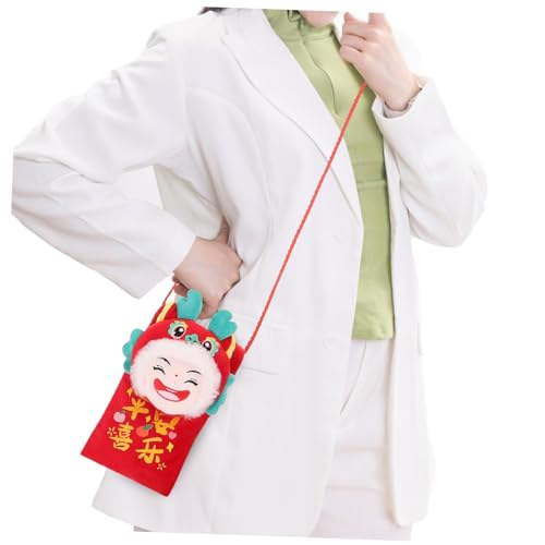 DECHOUS Chinese Year Dragon Doll Red Envelope Money Pouch Bag Crossbody Envelope for Adults Boys and Girls3