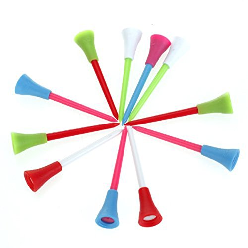 Pixnor 100 peças camisetas profissionais de 85 mm almofada de borracha plástica para golfe