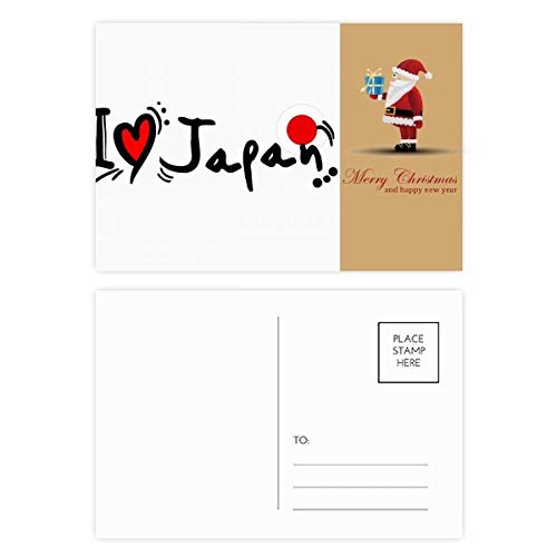 Cartes postales I Love Japan Père Noël lot de 20 pour rompre la monotonie des voeux