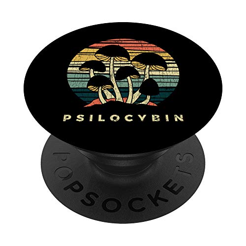 Mushroom Mycology Fungi Mushrooms Psilocybin PopSockets PopGrip: Agarre intercambiable para Teléfonos y Tabletas