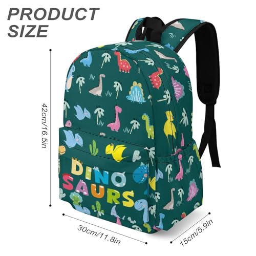 Dinosaur Backpack 17 Inch Oxford Cloth Daily Commuting Casual Backpack3