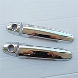 Esta moldura para manija de puerta está hecha de material duradero y resiste las inclemencias del tiempo, como la lluvia, la nieve y la luz solar intensa. Ofrece protección duradera para su vehículo, garantizando que siempre luzca impecable.