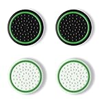 Trust Gaming GXT 267 4-pack Xbox Thumb Grips, Glow in the Dark Series X/S Controller Accessories, Better Grip on Thumb Sticks Controller Wireless - Black/White