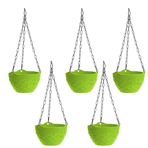 EaglesFord Plastic Diamond Hanging Pot| Green| 8 in| 5 Pieces (B098DDZFNL) Amazon Price History, Amazon Price Tracker