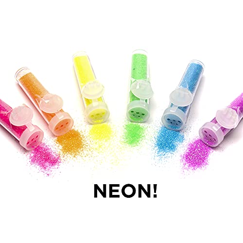 Horizon Group Usa Assorted Glitter Tubes, Pack Of 18, Neon, Glitter, Metallic Colors #TOP3
