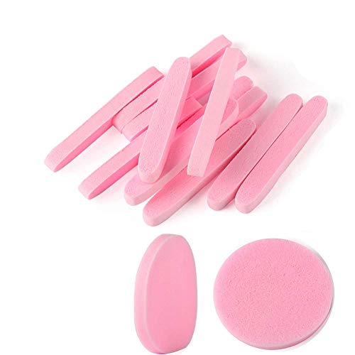 60 pcs PVA Compressed Facial Sponge Makeup Removal Wash Face Sponge Pads Pink