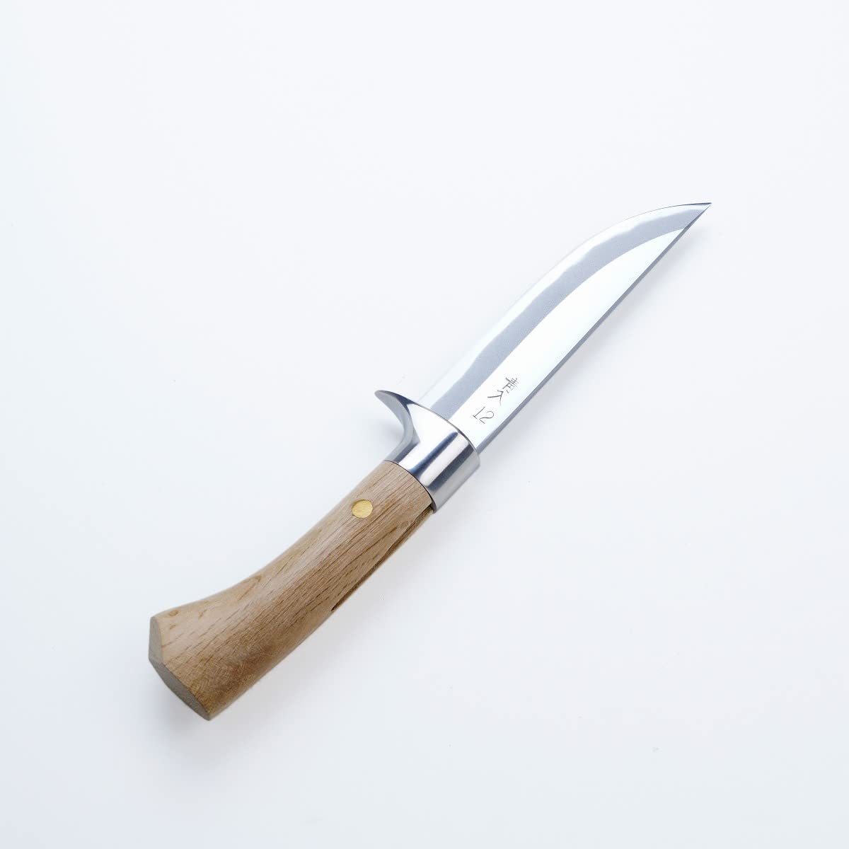 AZUMASYUSAKU HONMAMON Outdoor Knife 120mm(abt 4.7 Inch) Edge of Blade Aogami Steel with Case.