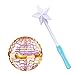 ATHLERIA Gold Flying Orb Ball with Wand,Hand Controlled Mini Drone Helicopter Hover Boomerang with 360° Rotating and RGB Lights - Cosmic Globe Spinning Interactive Toys Indoor Outdoor