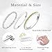 YAHGEM 925 Sterling Silver Birthstone Stackable Rings Set: Eternity Stackable Birthstone Band Rings for Women Cubic Zirconia Stacking Ring for Wife Birthday Jewelry Gifts (October, 7)